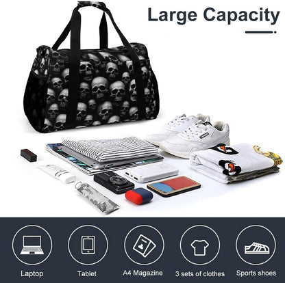 Gym Travel Bag Sports Duffel Simple Weekender Overnight Bag Men Women Workout Short Trip
