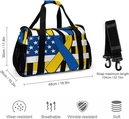 Gym Travel Bag Sports Duffel Simple Weekender Overnight Bag Men Women Workout Short Trip