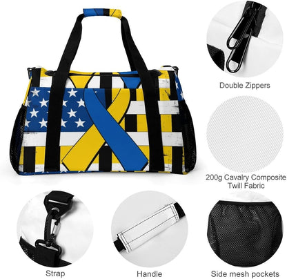 Gym Travel Bag Sports Duffel Simple Weekender Overnight Bag Men Women Workout Short Trip