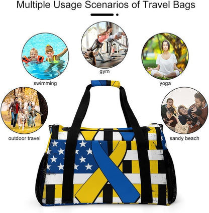 Gym Travel Bag Sports Duffel Simple Weekender Overnight Bag Men Women Workout Short Trip