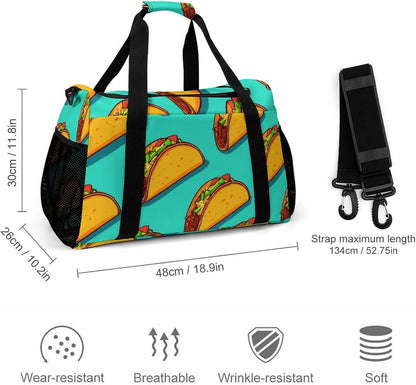 Gym Travel Bag Sports Duffel Simple Weekender Overnight Bag Men Women Workout Short Trip