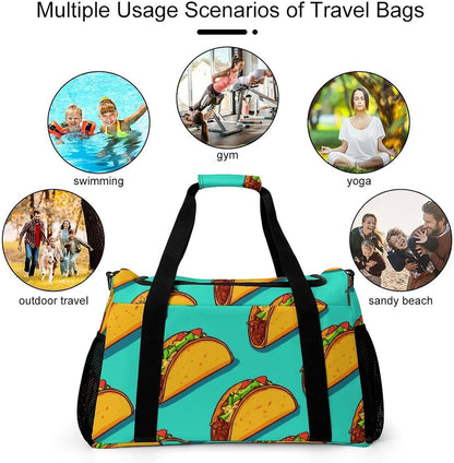 Gym Travel Bag Sports Duffel Simple Weekender Overnight Bag Men Women Workout Short Trip