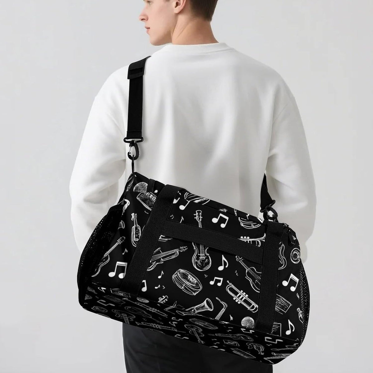 Gym Travel Bag Sports Duffel Simple Weekender Overnight Bag Men Women Workout Short Trip