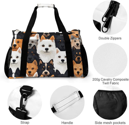 Gym Travel Bag Sports Duffel Simple Weekender Overnight Bag Men Women Workout Short Trip