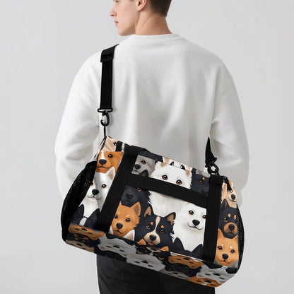 Gym Travel Bag Sports Duffel Simple Weekender Overnight Bag Men Women Workout Short Trip