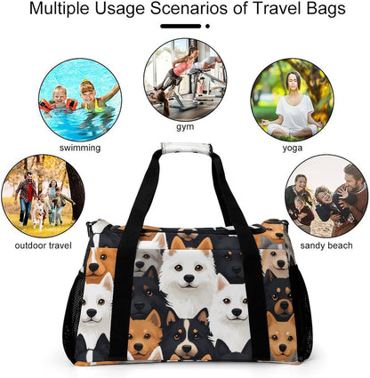 Gym Travel Bag Sports Duffel Simple Weekender Overnight Bag Men Women Workout Short Trip