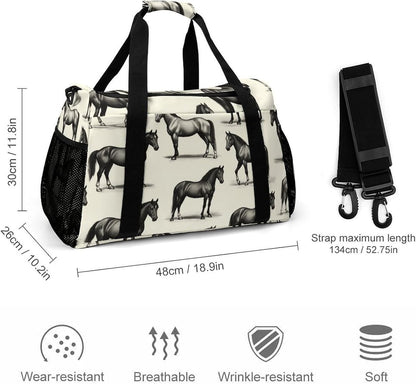 Gym Travel Bag Sports Duffel Simple Weekender Overnight Bag Men Women Workout Short Trip