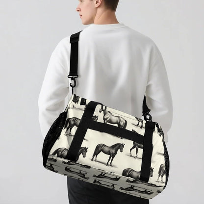 Gym Travel Bag Sports Duffel Simple Weekender Overnight Bag Men Women Workout Short Trip