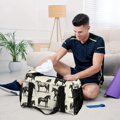 Gym Travel Bag Sports Duffel Simple Weekender Overnight Bag Men Women Workout Short Trip