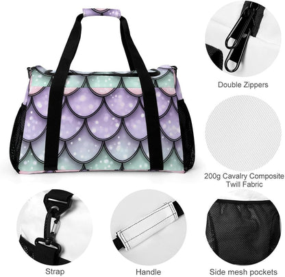 Gym Travel Bag Sports Duffel Simple Weekender Overnight Bag Men Women Workout Short Trip