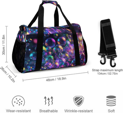 Gym Travel Bag Sports Duffel Simple Weekender Overnight Bag Men Women Workout Short Trip