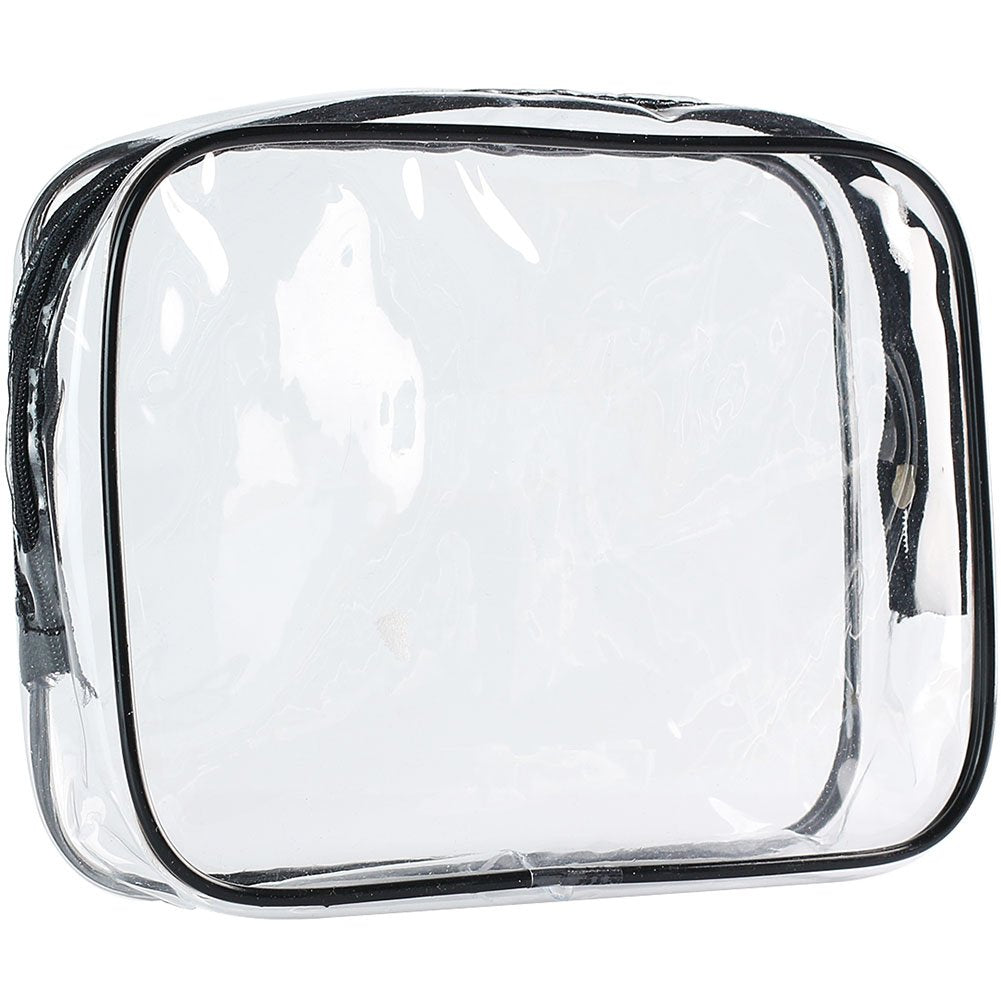 Clear Carry-On Travel Toiletry Bag TSA 3 1 1 Airline Quart Bag 1 Quart Sized with Zipper for Men and Women 1 Pack