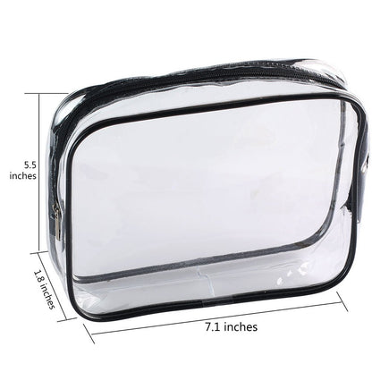Clear Carry-On Travel Toiletry Bag TSA 3 1 1 Airline Quart Bag 1 Quart Sized with Zipper for Men and Women 1 Pack