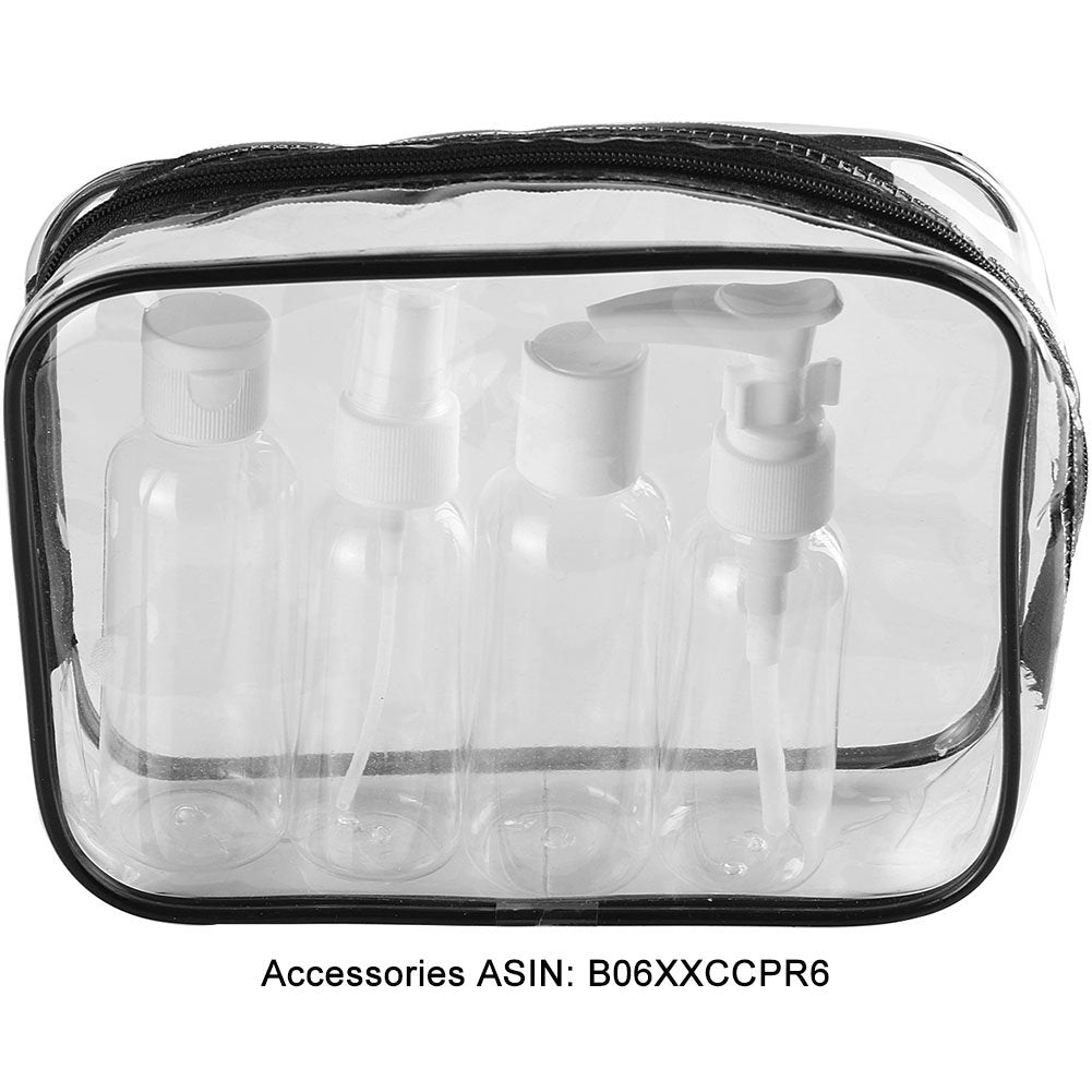 Clear Carry-On Travel Toiletry Bag TSA 3 1 1 Airline Quart Bag 1 Quart Sized with Zipper for Men and Women 1 Pack