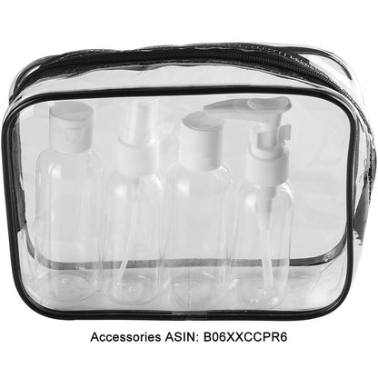 Clear Carry-On Travel Toiletry Bag TSA 3 1 1 Airline Quart Bag 1 Quart Sized with Zipper for Men and Women 1 Pack