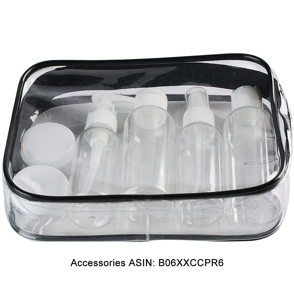 Clear Carry-On Travel Toiletry Bag TSA 3 1 1 Airline Quart Bag 1 Quart Sized with Zipper for Men and Women 1 Pack