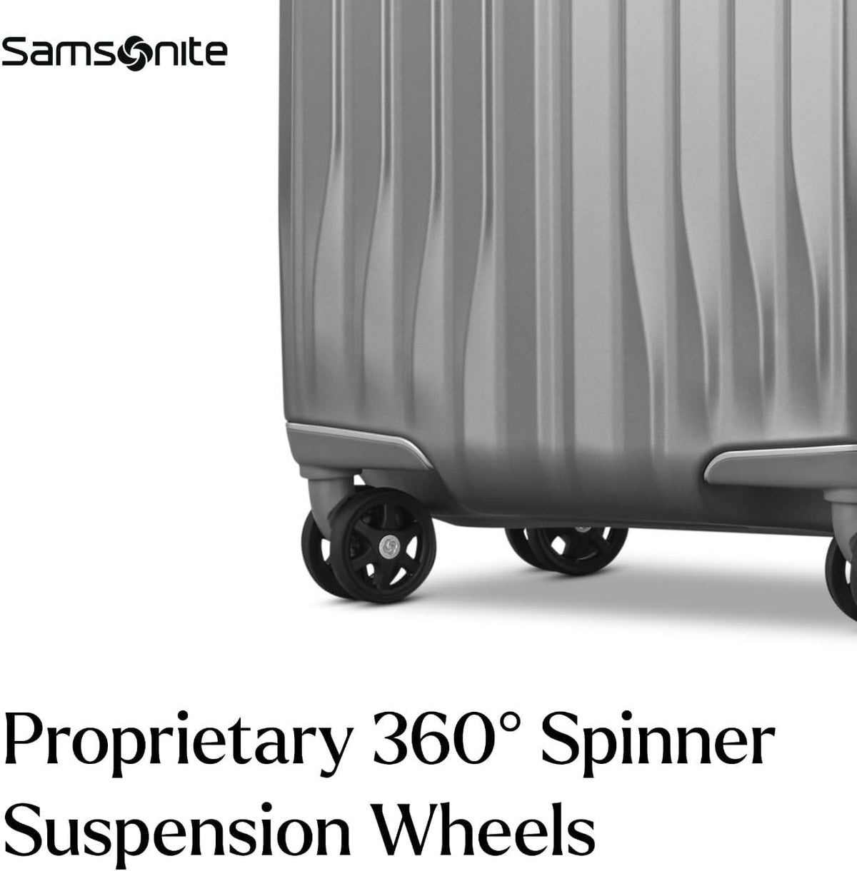 UpLIFT Carry-On Hardside Luggage with Spinner Wheels - Airline-Approved, TSA Lock, Adjustable Handle System - Polycarbonate Hard Suitcase for Ultra Lightweight Travel - Silver Shimmy