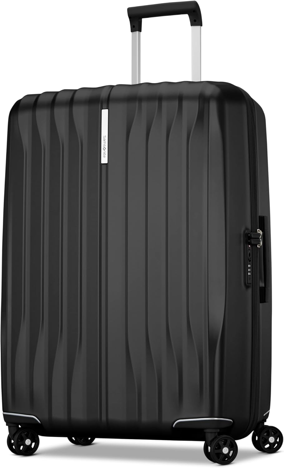 UpLIFT Carry-On Hardside Luggage with Spinner Wheels - Airline-Approved, TSA Lock, Adjustable Handle System - Polycarbonate Hard Suitcase for Ultra Lightweight Travel - Silver Shimmy