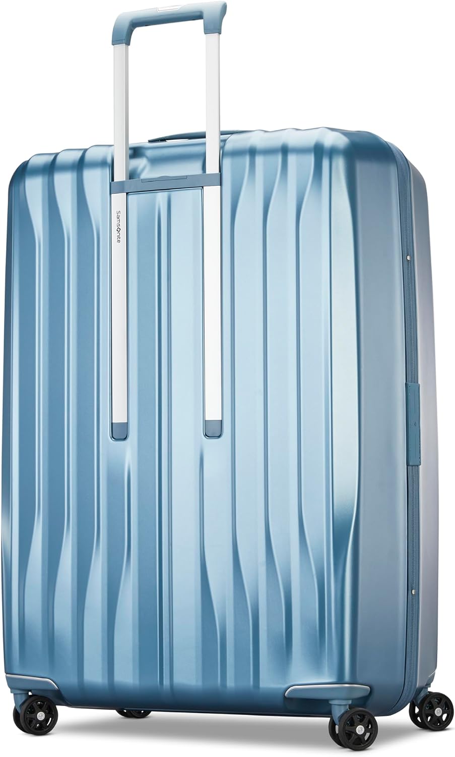 UpLIFT Carry-On Hardside Luggage with Spinner Wheels - Airline-Approved, TSA Lock, Adjustable Handle System - Polycarbonate Hard Suitcase for Ultra Lightweight Travel - Silver Shimmy