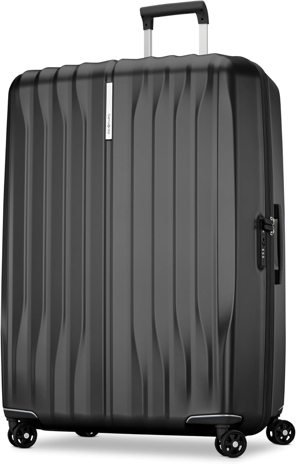 UpLIFT Carry-On Hardside Luggage with Spinner Wheels - Airline-Approved, TSA Lock, Adjustable Handle System - Polycarbonate Hard Suitcase for Ultra Lightweight Travel - Silver Shimmy