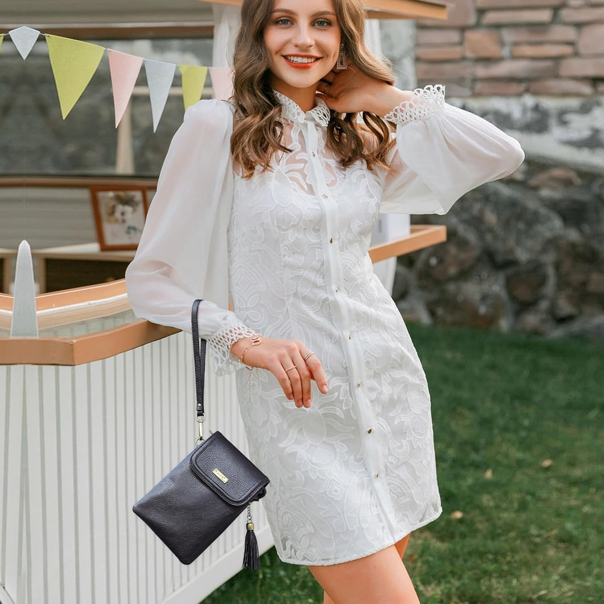 Small Crossbody Bag for Women - Phone Purse Crossbody Cell Phone Purse for Women with 2 Strap