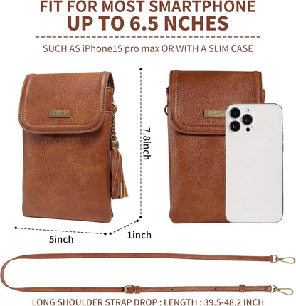 Small Crossbody Bag for Women - Phone Purse Crossbody Cell Phone Purse for Women with 2 Strap