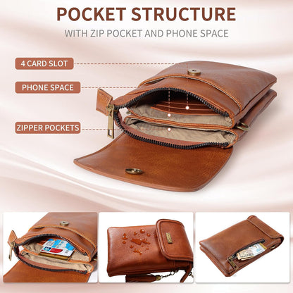 Small Crossbody Bag for Women - Phone Purse Crossbody Cell Phone Purse for Women with 2 Strap