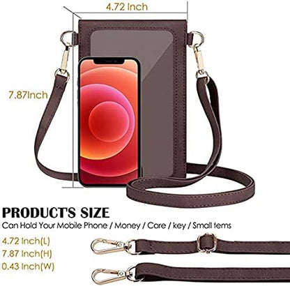 Small Crossbody Bag for Women - Phone Purse Crossbody Cell Phone Purse for Women with 2 Strap