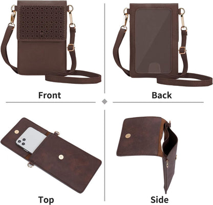 Small Crossbody Bag for Women - Phone Purse Crossbody Cell Phone Purse for Women with 2 Strap