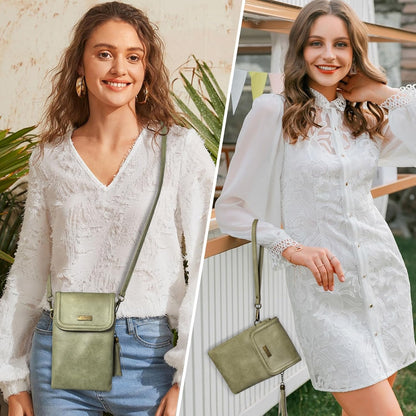 Small Crossbody Bag for Women - Phone Purse Crossbody Cell Phone Purse for Women with 2 Strap