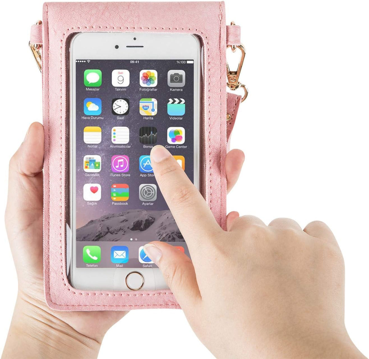 Small Crossbody Bag for Women - Phone Purse Crossbody Cell Phone Purse for Women with 2 Strap