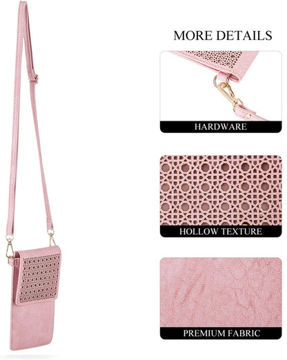Small Crossbody Bag for Women - Phone Purse Crossbody Cell Phone Purse for Women with 2 Strap