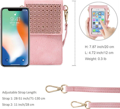 Small Crossbody Bag for Women - Phone Purse Crossbody Cell Phone Purse for Women with 2 Strap