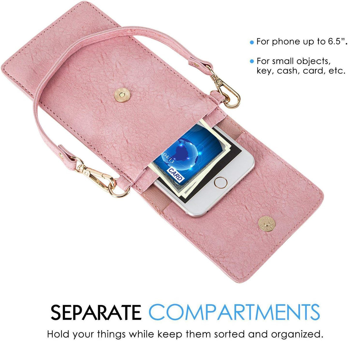 Small Crossbody Bag for Women - Phone Purse Crossbody Cell Phone Purse for Women with 2 Strap