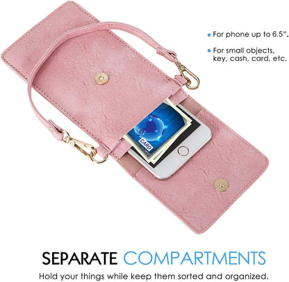 Small Crossbody Bag for Women - Phone Purse Crossbody Cell Phone Purse for Women with 2 Strap