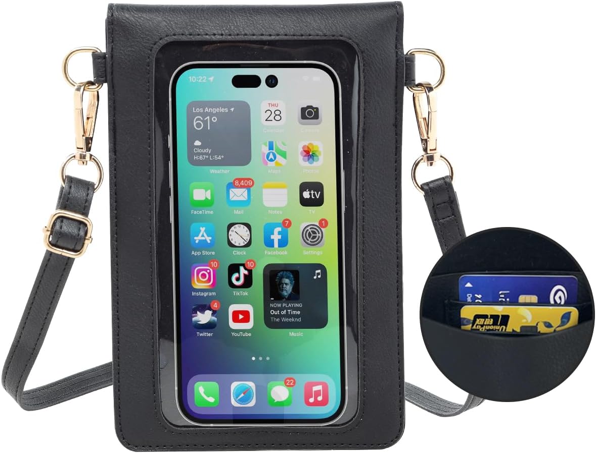 Small Crossbody Bag for Women - Phone Purse Crossbody Cell Phone Purse for Women with 2 Strap