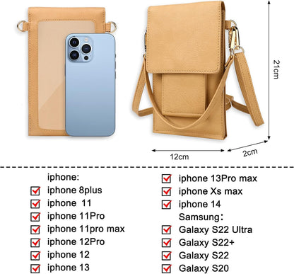 Small Crossbody Bag for Women - Phone Purse Crossbody Cell Phone Purse for Women with 2 Strap