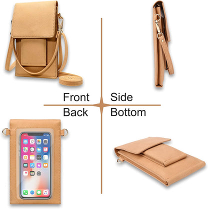 Small Crossbody Bag for Women - Phone Purse Crossbody Cell Phone Purse for Women with 2 Strap