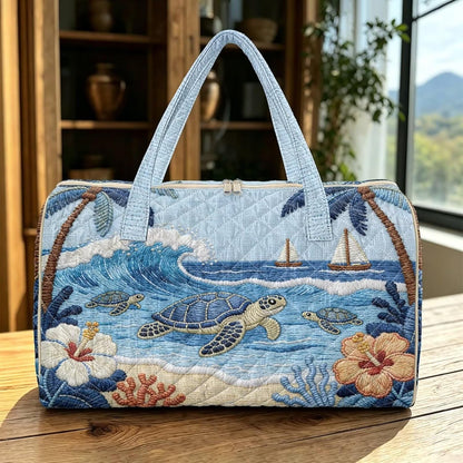 Bow Desgin Quilted Gym Bag For Women Travel Sport Tote Shoulder Bag - Colors B