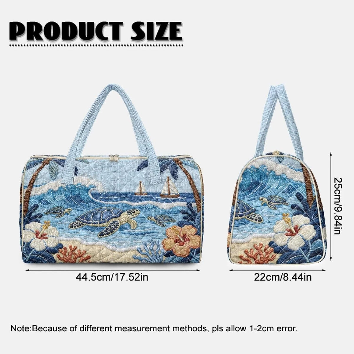 Bow Desgin Quilted Gym Bag For Women Travel Sport Tote Shoulder Bag - Colors B