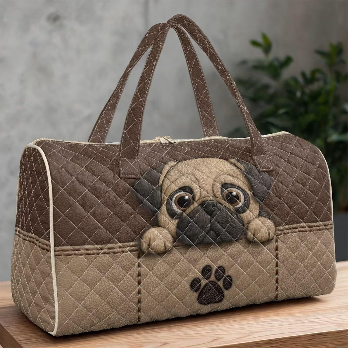 Bow Desgin Quilted Gym Bag For Women Travel Sport Tote Shoulder Bag - Colors B