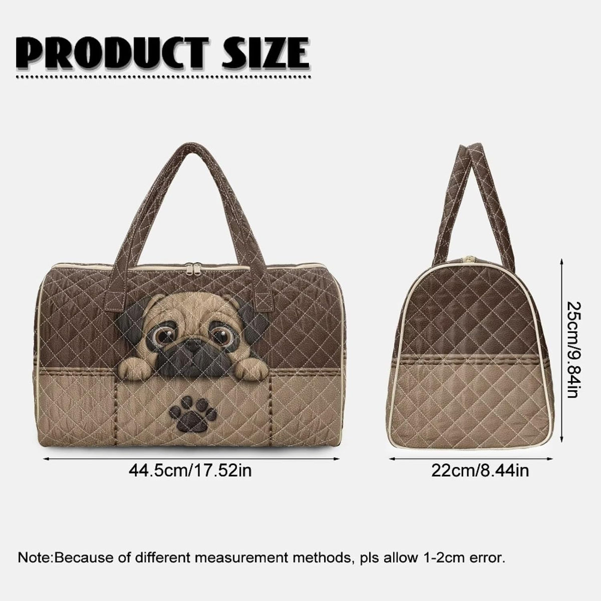 Bow Desgin Quilted Gym Bag For Women Travel Sport Tote Shoulder Bag - Colors B