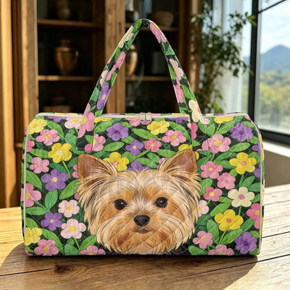 Bow Desgin Quilted Gym Bag For Women Travel Sport Tote Shoulder Bag - Colors B