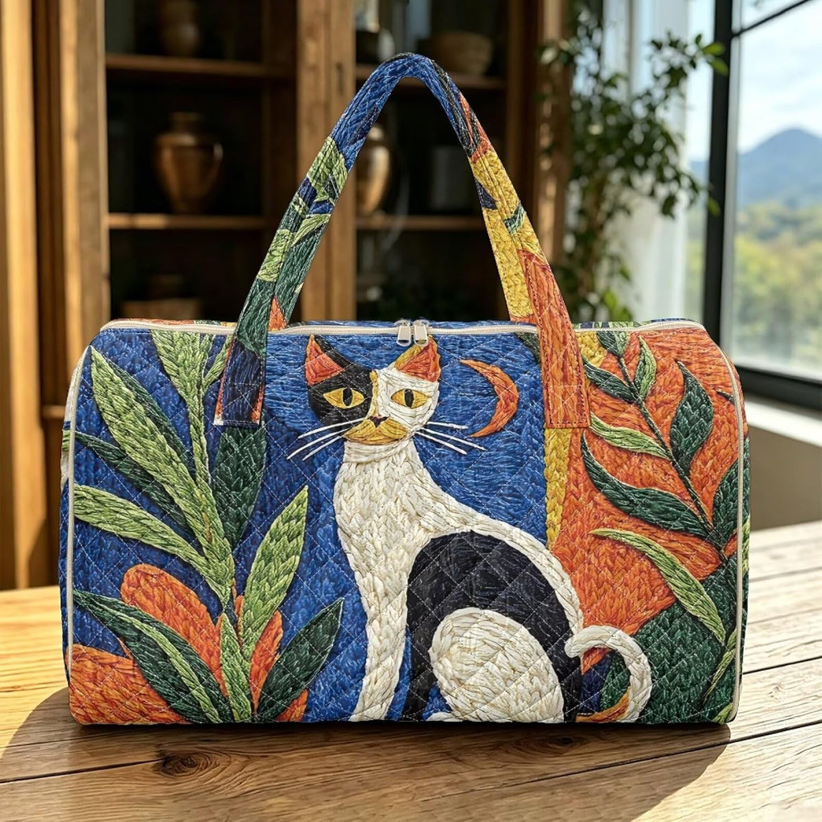 Bow Desgin Quilted Gym Bag For Women Travel Sport Tote Shoulder Bag - Colors B