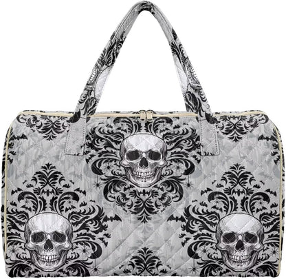 Bow Desgin Quilted Gym Bag For Women Travel Sport Tote Shoulder Bag - Colors B