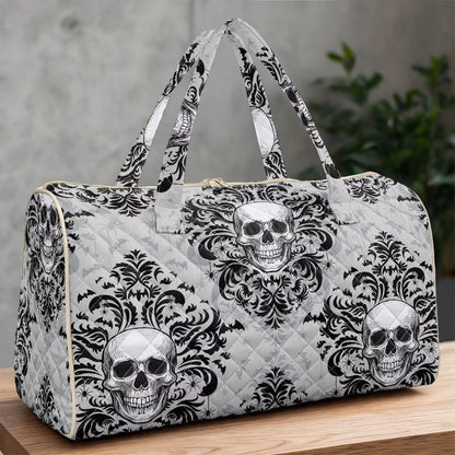 Bow Desgin Quilted Gym Bag For Women Travel Sport Tote Shoulder Bag - Colors B