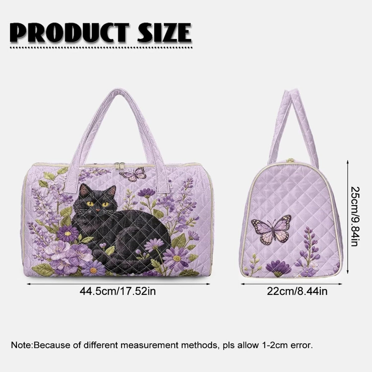 Bow Desgin Quilted Gym Bag For Women Travel Sport Tote Shoulder Bag - Colors B