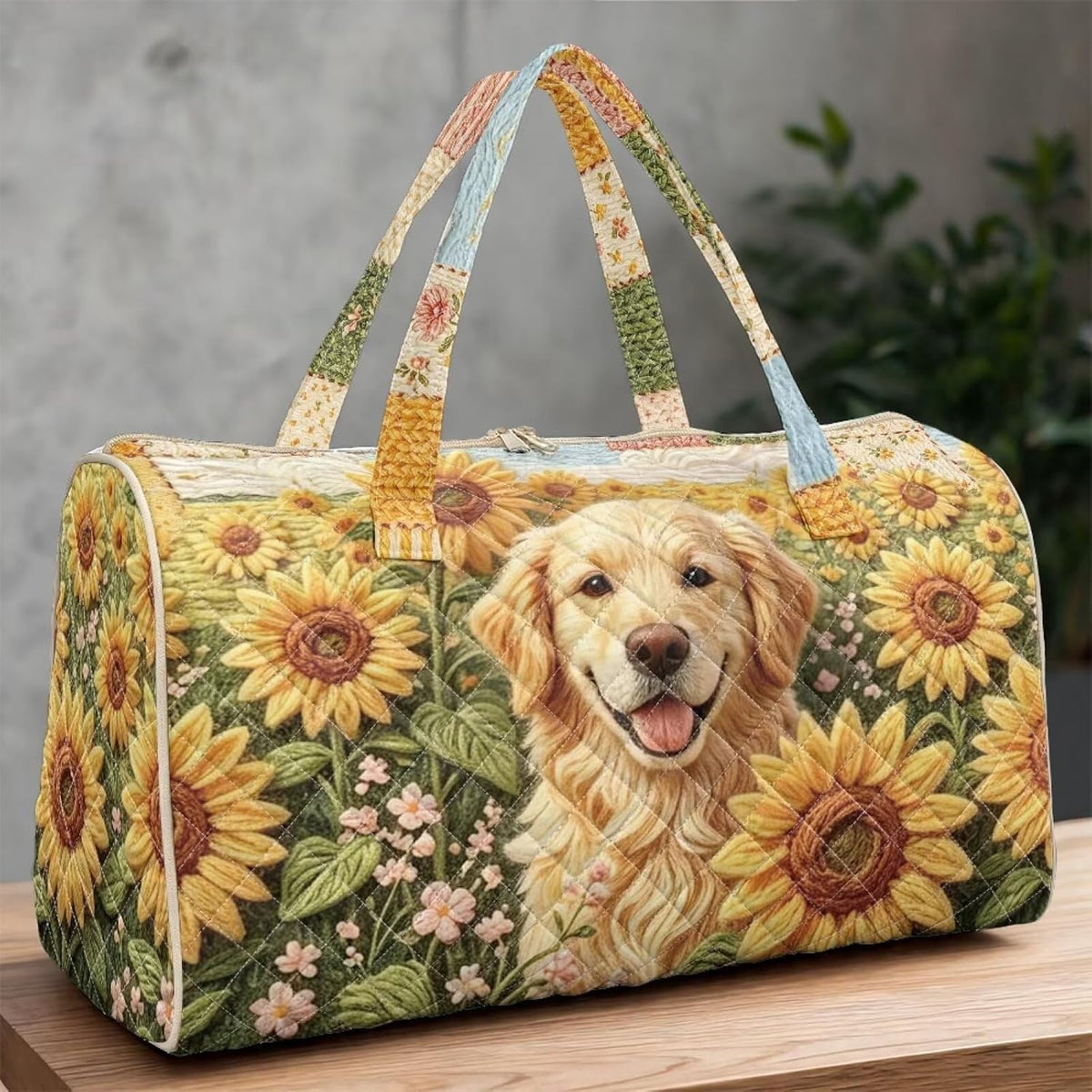 Bow Desgin Quilted Gym Bag For Women Travel Sport Tote Shoulder Bag - Colors B