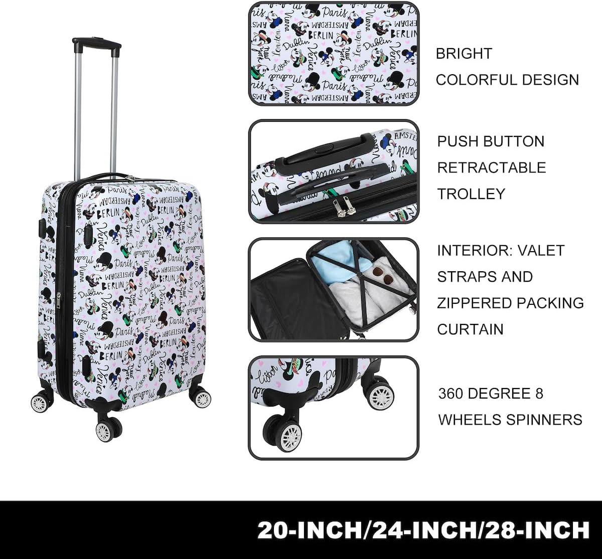 Viggio Packing Cube Brown Luggage Set
