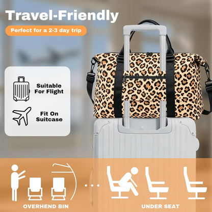 Weekender Duffel Bags for Women, Purple Travel Totes Bag for Airplane Essentials, Overnight Bags for Women with Trolley Sleeve, Large Carry On Hospital Bag for Labor and Delivery, Sport, Gym